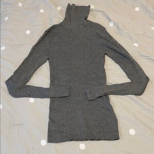 Express Charcoal Cowl Neck Sweater